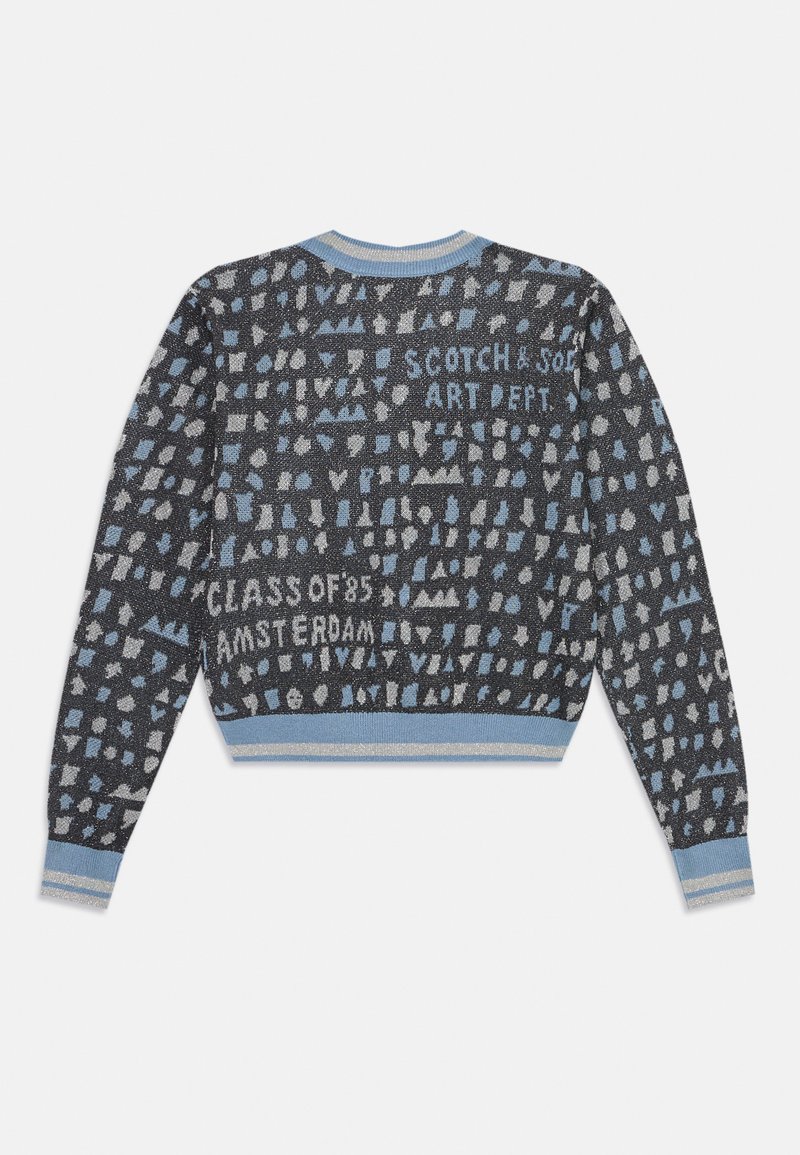 Scotch Soda SLIM FIT CROPPED CARDIGAN Cardigan charcoal art