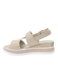 Valleverde Sandali con zeppa - beige