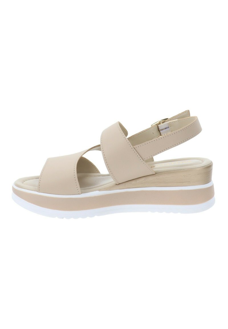 Valleverde Sandali con zeppa - beige