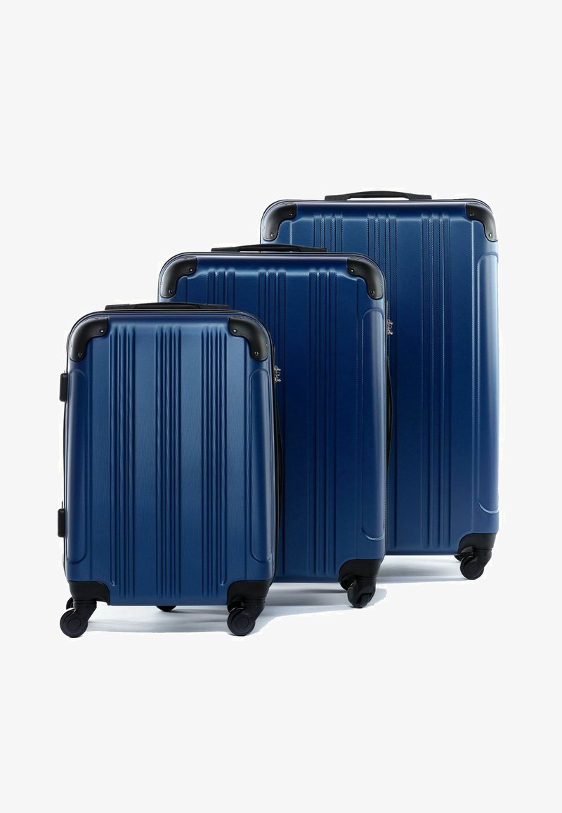 Set Valigie FERGÉ Québec - 3 Pezzi, Rigide, Leggere, 4 Ruote, Blu, Con Lucchetto TSA - Foto 8