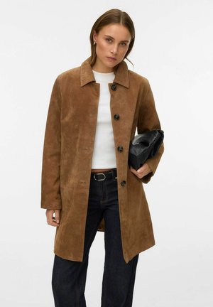 VMISABEL - Kort kåpe / frakk - tobacco brown