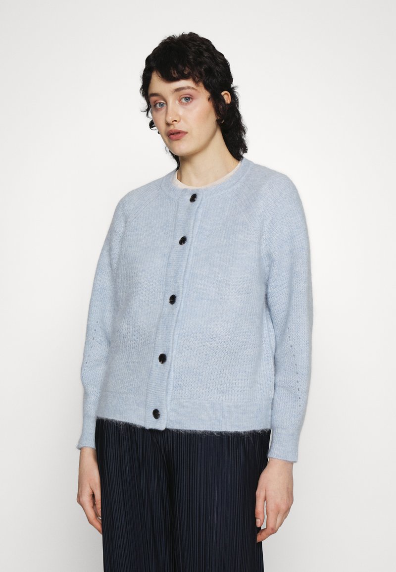 Selected Femme SLFLULU CARDIGAN - Casaco de malha - blue
