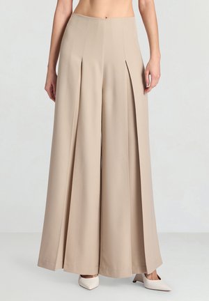 LUNGO UNITA - Pantalon classique - tortora chiaro