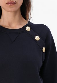 Pinko MARGARINA MAGLIA FELPA CON BOTTONI IN METALLO - Φούτερ - dark blue