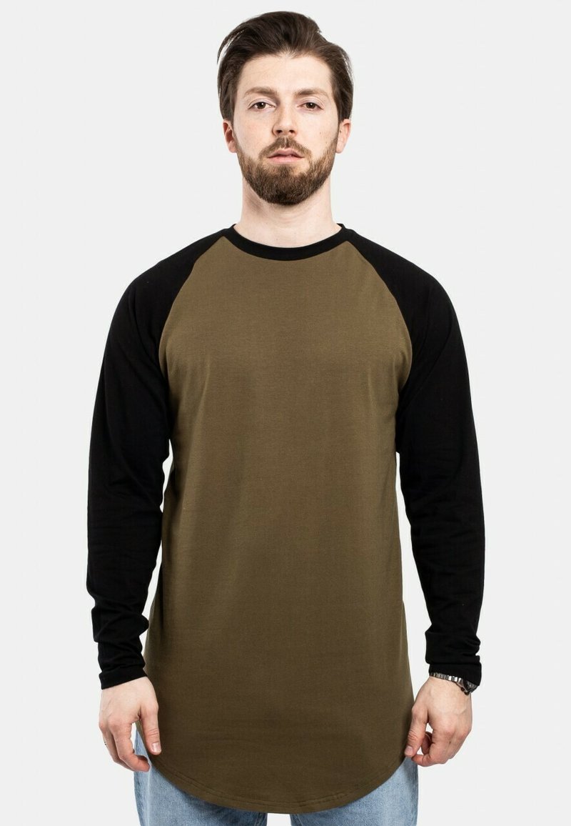 Blackskies - BASEBALL  - Tops ar garām piedurknēm - olive-black, Palielināt