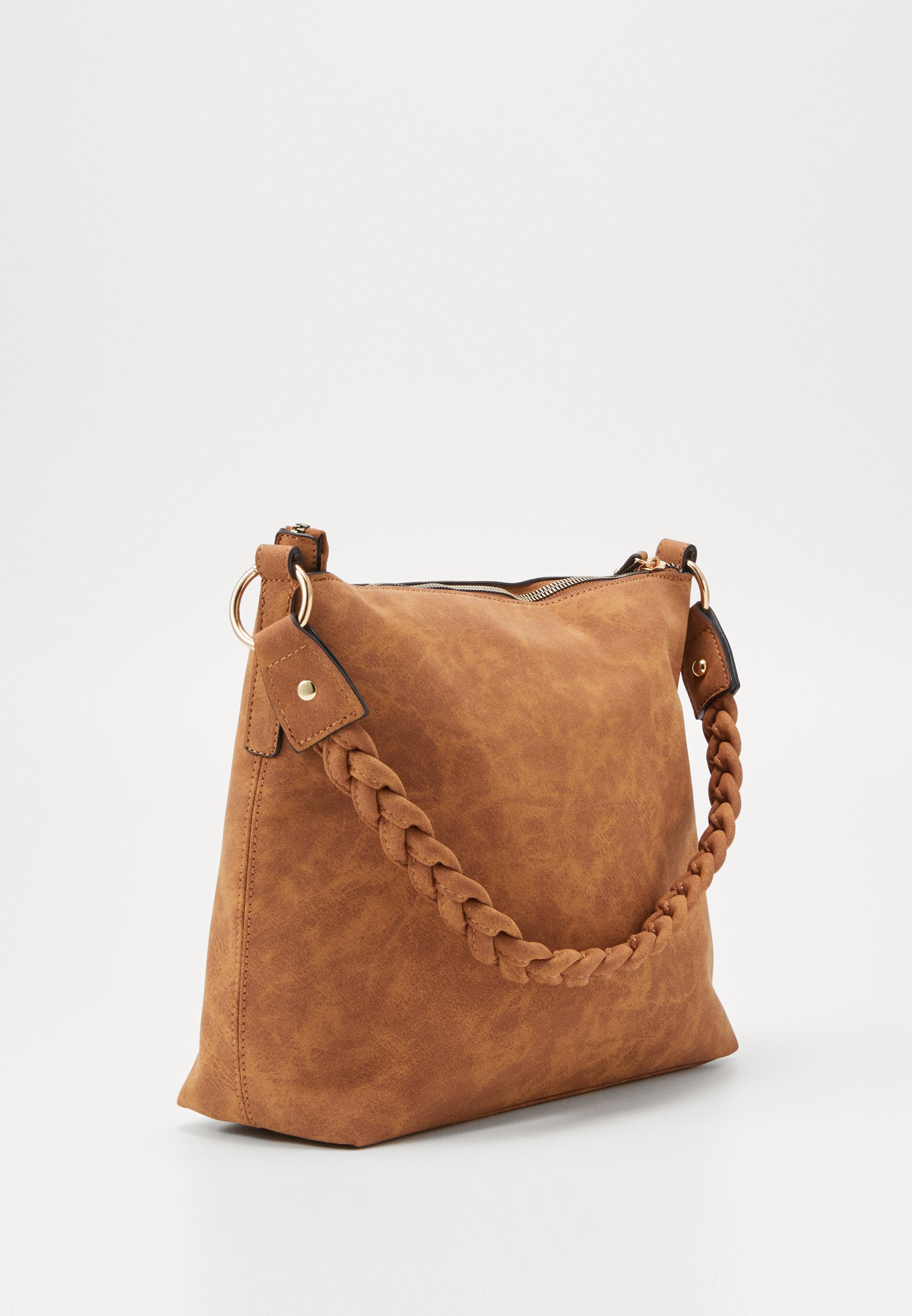 Dorothy Perkins PLAIT HANDLE Håndveske tan Zalando.no Dorothy Perkins DOUBLE ZIP OVERSIZED HOBO Håndveske