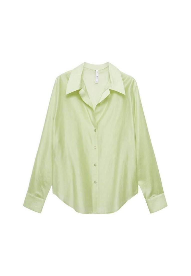 Mango Overhemdblouse groen Mango Overhemdblouse groen