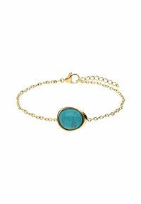 Niet geselecteerd, gold-coloured turquoise