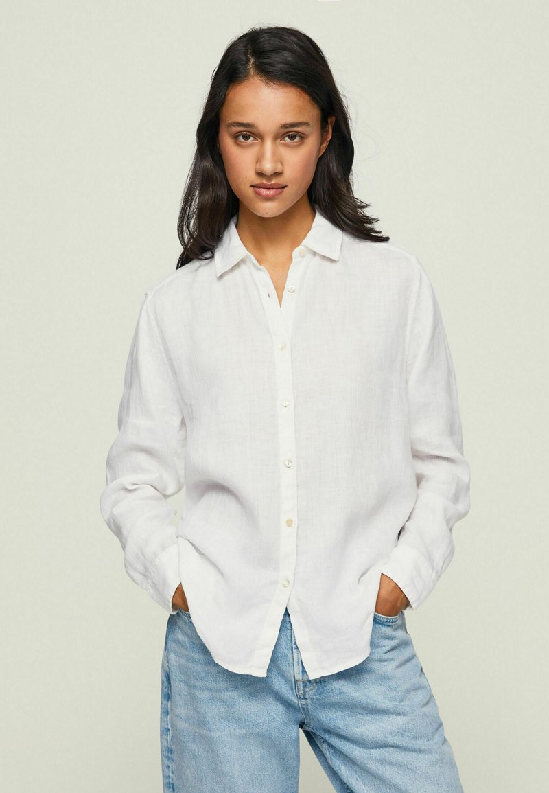Pepe Jeans BARBARA Buttondown blouse white Zalando.de