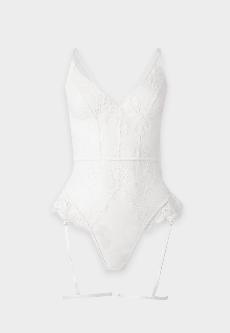 Hunkemöller PRINA STRING - Body - snow white/white - Zalando.co.uk