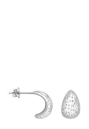STRUCTURED DROP - Orecchini - silver-coloured