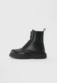 Lace-up ankle boots - black