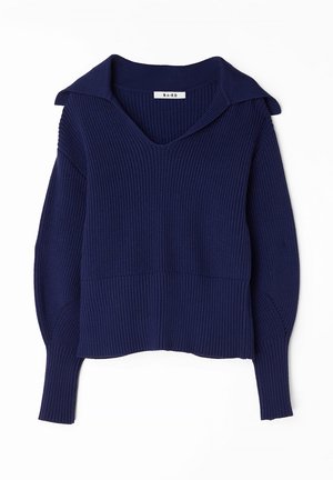 NA-KD, MIT V-AUSSCHNITT - Džemper - navy