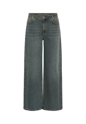 My Essential Wardrobe, WIDE MWNIDA 139 LIMITED - Wide Leg - dark blue dirty wash