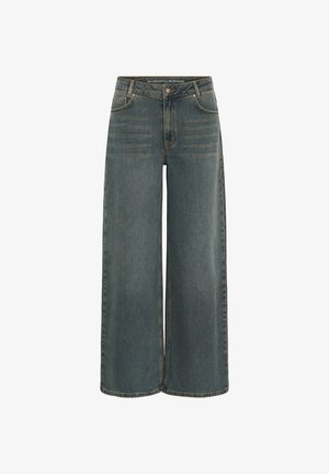 My Essential Wardrobe, WIDE MWNIDA 139 LIMITED - Wide Leg - dark blue dirty wash