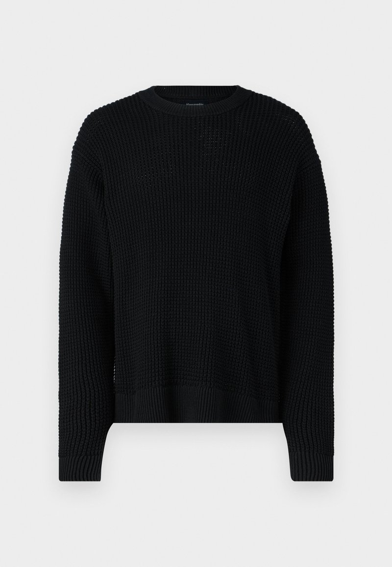 Black Sweater Black Casual Jumper Abercrombie Fitch DYED ACID