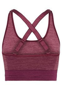 Hummel SEAMLESS - Sport-bh met light support - grape wine crushed berry mel