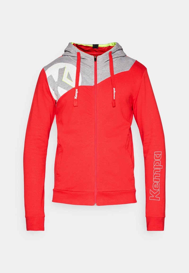 kempa Sweater met rits rood