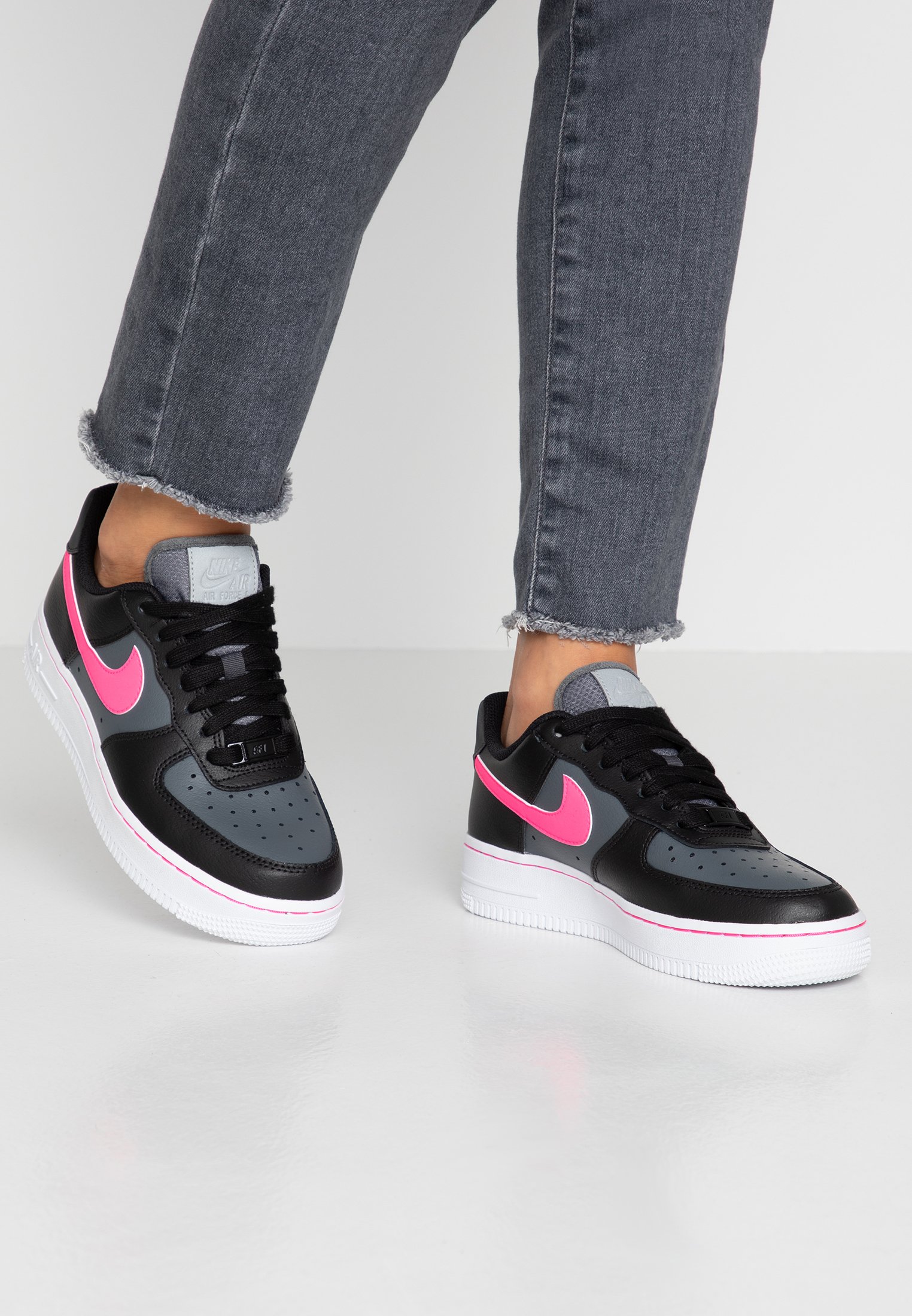 nike air force one black and grey