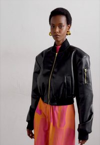 Fête Impériale PLATON JACKET - Bunda z nepravej kože - black
