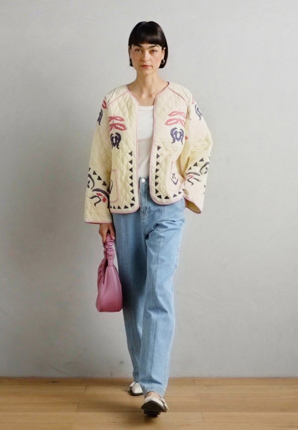 JACKET - Light jacket - creme3