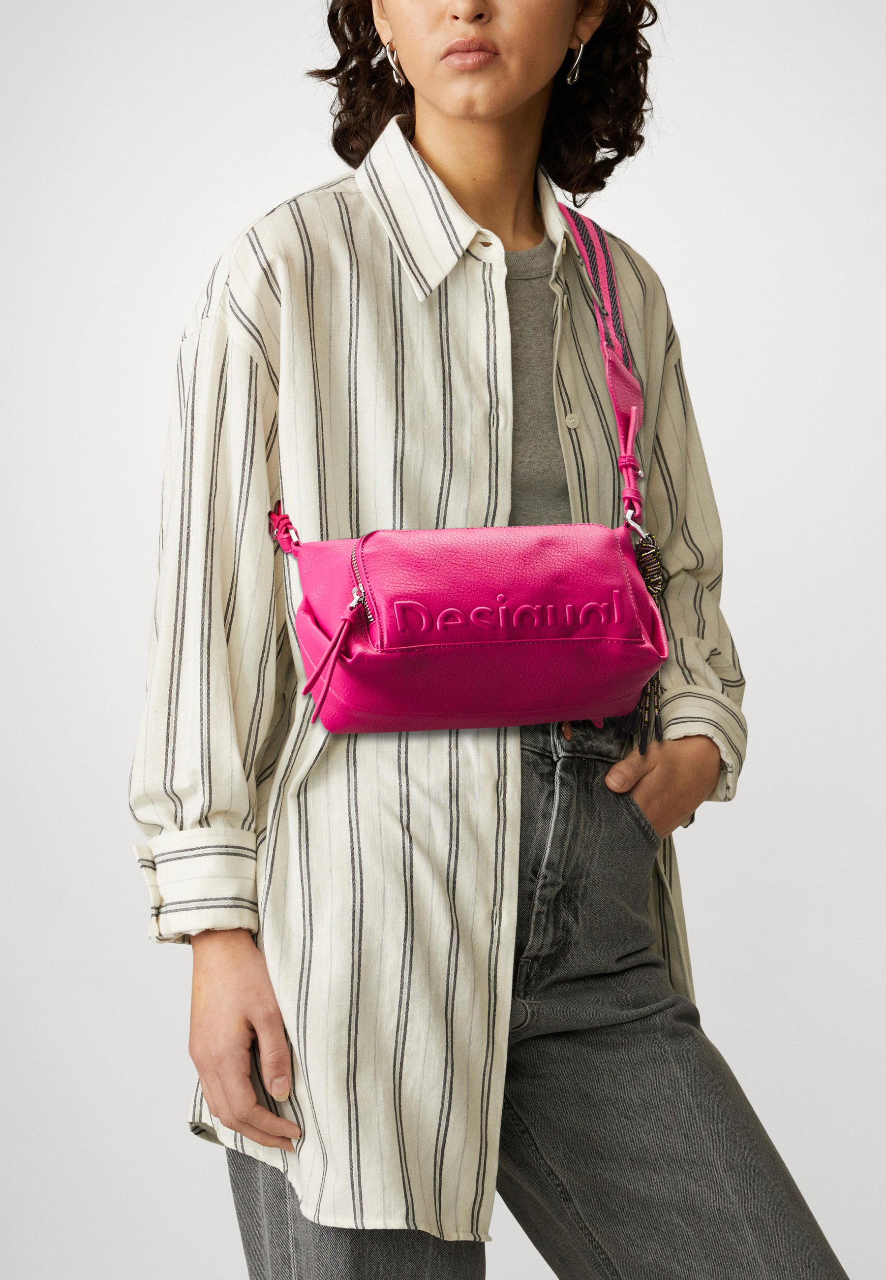 Desigual HALF LOGO URUS - Handbag - pink - Zalando.co.uk