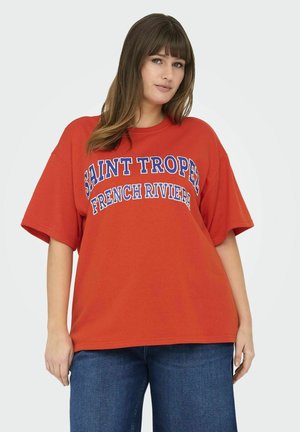 Print T-shirt - cherry tomato