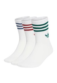 CREW UNISEX 3 PACK - Κάλτσες - white   preloved ruby   preloved ink   collegiate green