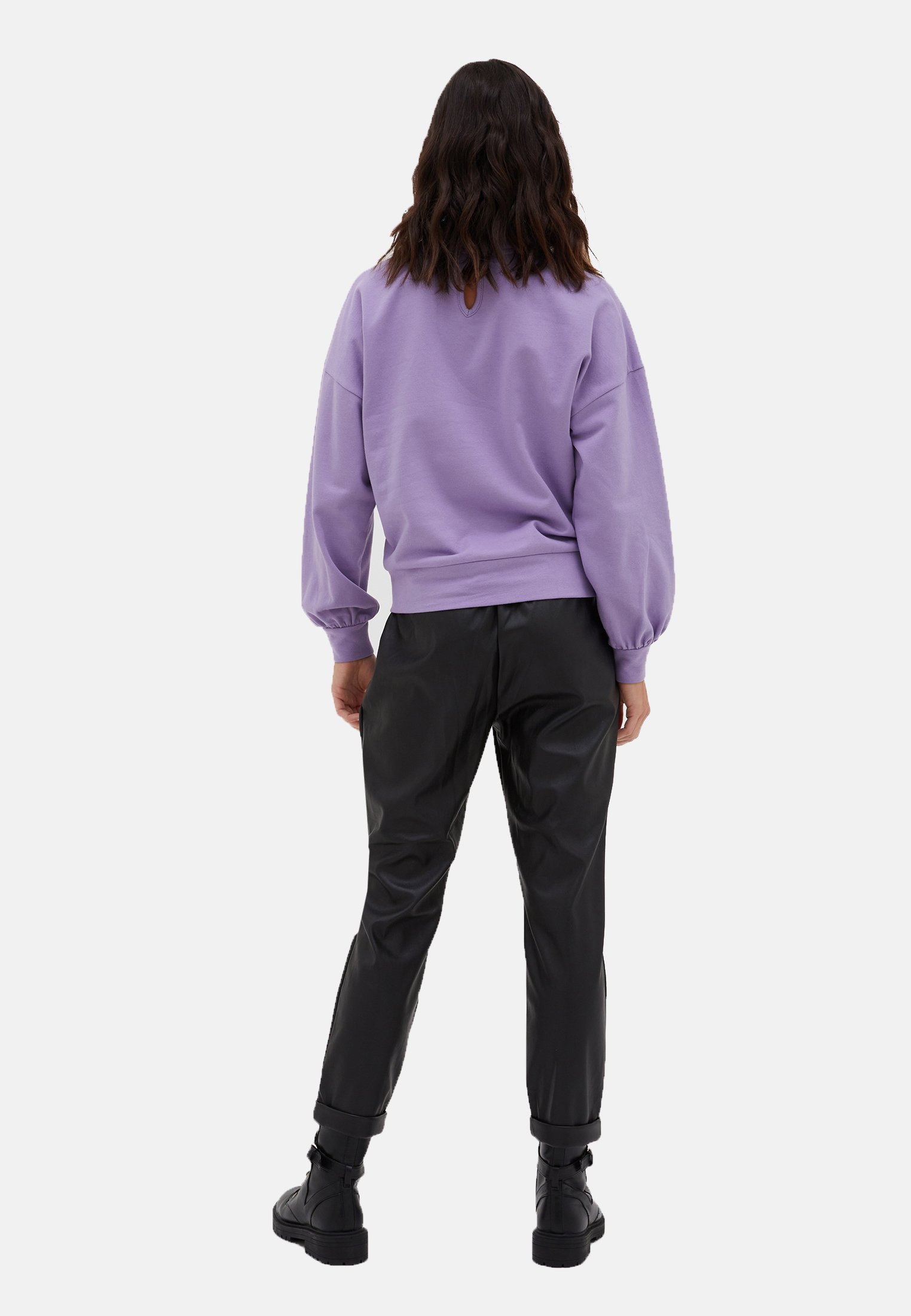 Motivi Pantaloni di pelle - nero - Zalando.it
