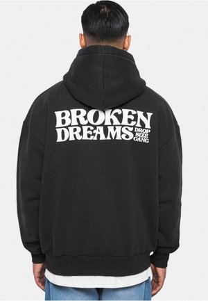 Dropsize HEAVY BROKEN DREAMS - Kapuzenpullover - washed black