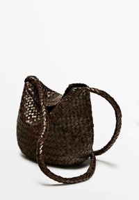Massimo Dutti Axelremsväska - dark brown