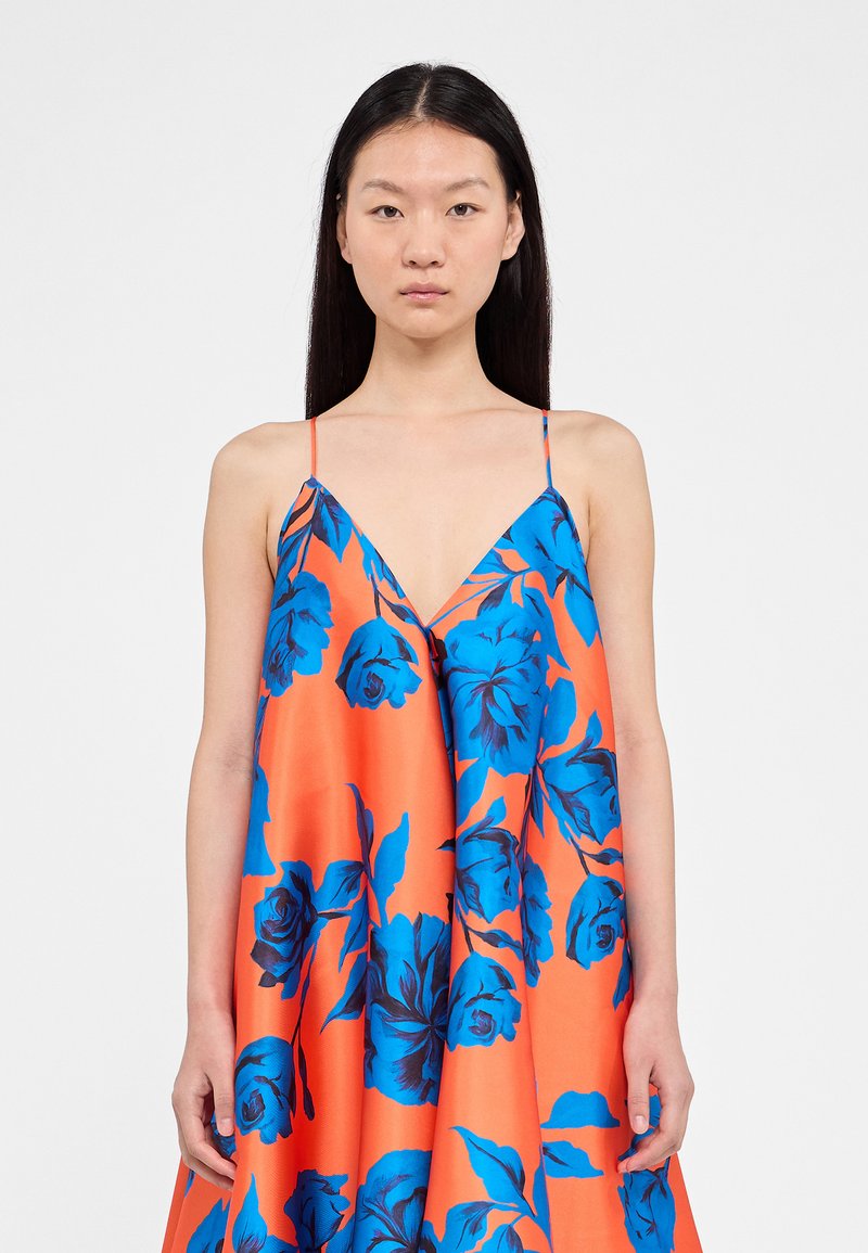AZ Factory - Cocktail dress / Party dress - orange/blue, Enlarge