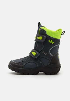 SAMUEL - Snowboot/Winterstiefel - marine/schwarz/lemon