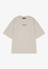 COLNE OVERSIZED TEE - Print T-shirt - washed light beige/anthracite