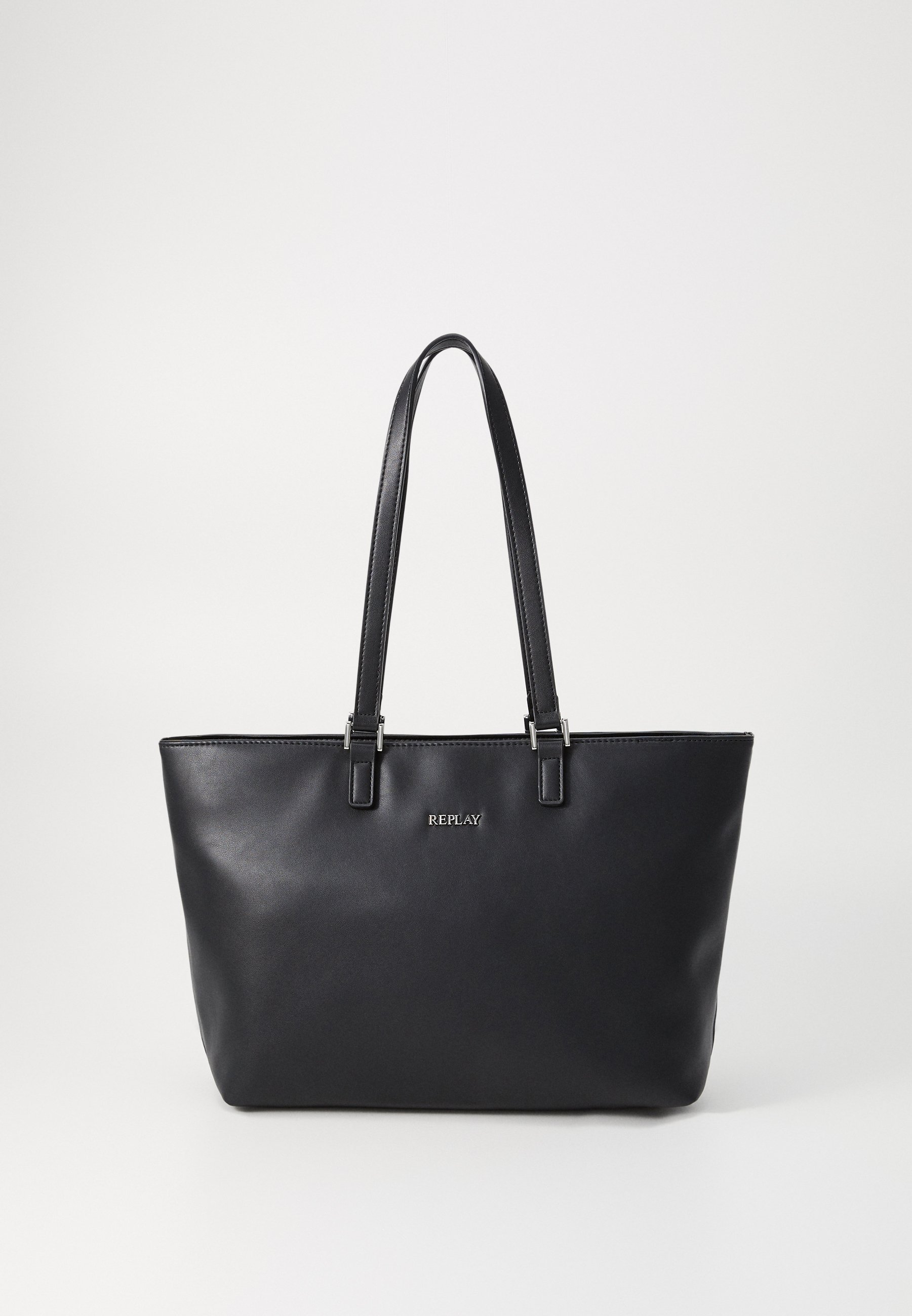 【最終値下】RePLAY LEATHER TOTE BAG BLACK Replay Contemporary, 098 Black: Handbags: Amazon.com