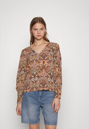 MAXINE TOP WVN - Blusa - brown patina/cordovan