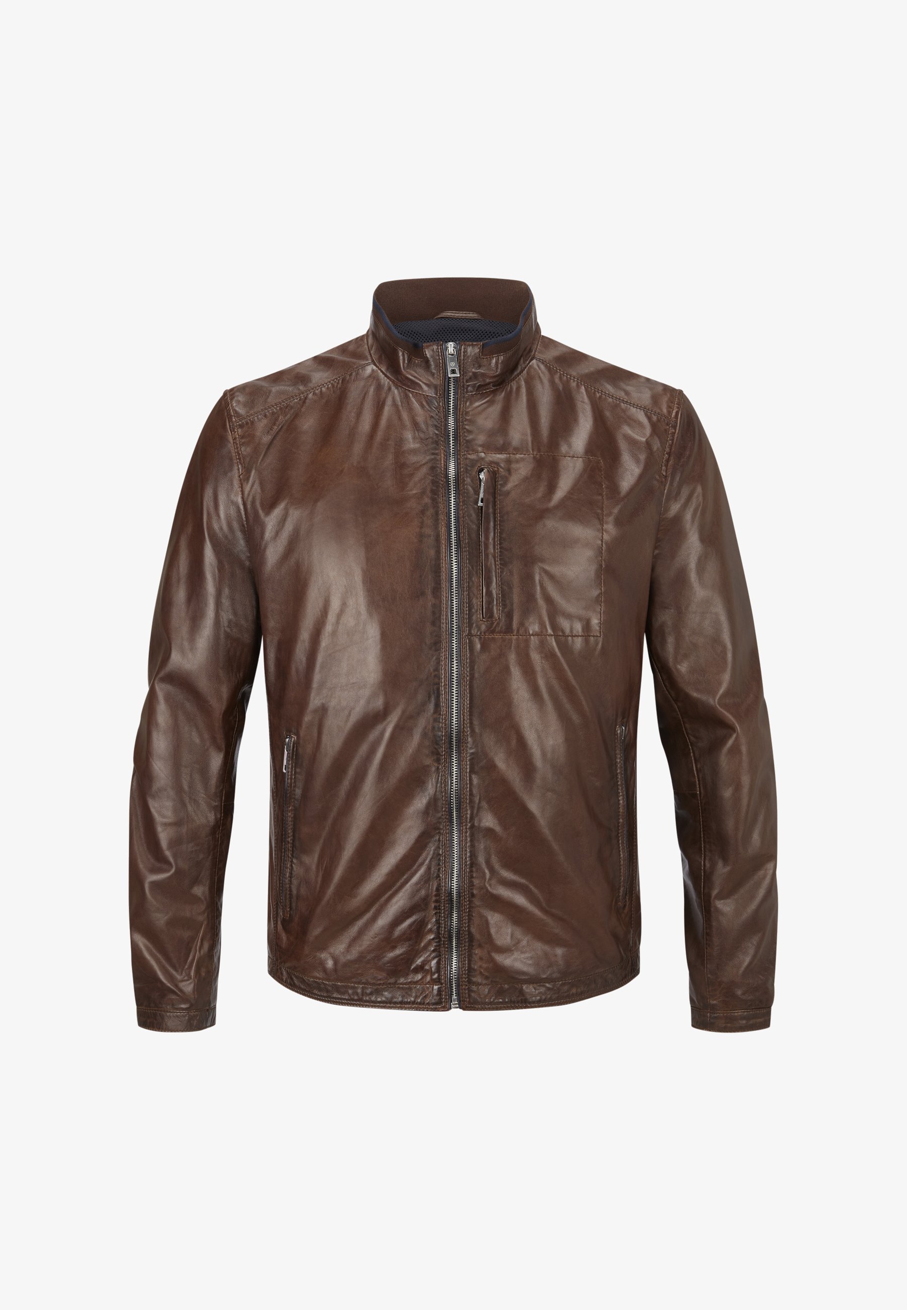 Steppjacke Walbusch Lederjacke Für Herren Lammnappa-Langjacke Bei