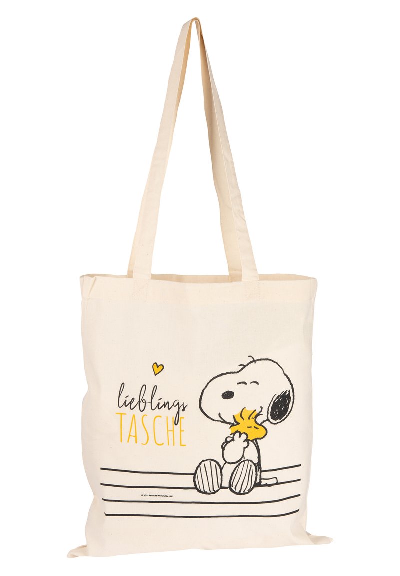 Snoopy THE PEANUTS STOFFBEUTEL SNOOPY - Shopping bag - beige