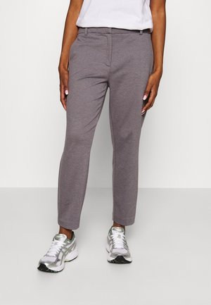 ONLY Petite ONLWILLOW SLIM ANK CIGARETT  - Trousers - dark grey melange