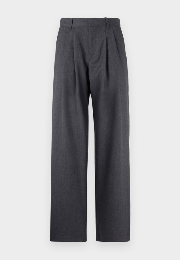 CAMILLE - Trousers - antrecite melange2