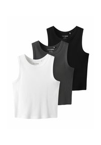 TWO SOON 3ER-PACK - Débardeur - black