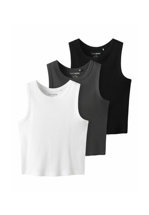 3ER-PACK - Top - black