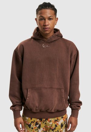 Karl Kani SMALL SIGNATURE OS HEAVY WASHED  - Kapuzenpullover - brown