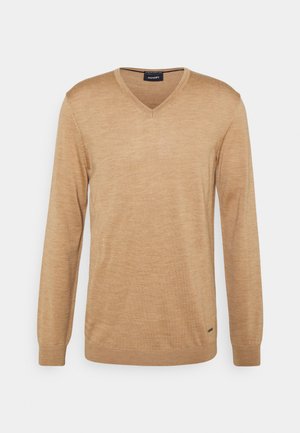 Stickad tröja - light brown