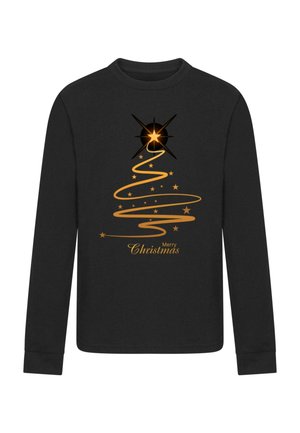 CHRISTMAS - GOLDEN TREE  - Long sleeved top - black