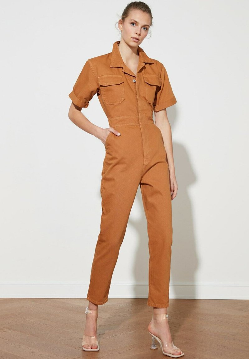Damen Kleider | Trendyol Jumpsuit brown/braun - GM77889 Damen Kleider | Trendyol Jumpsuit brown/braun - GM77889
