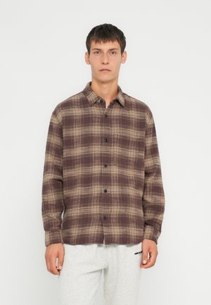 TEXTURAL  - Cămașă - light brown/white