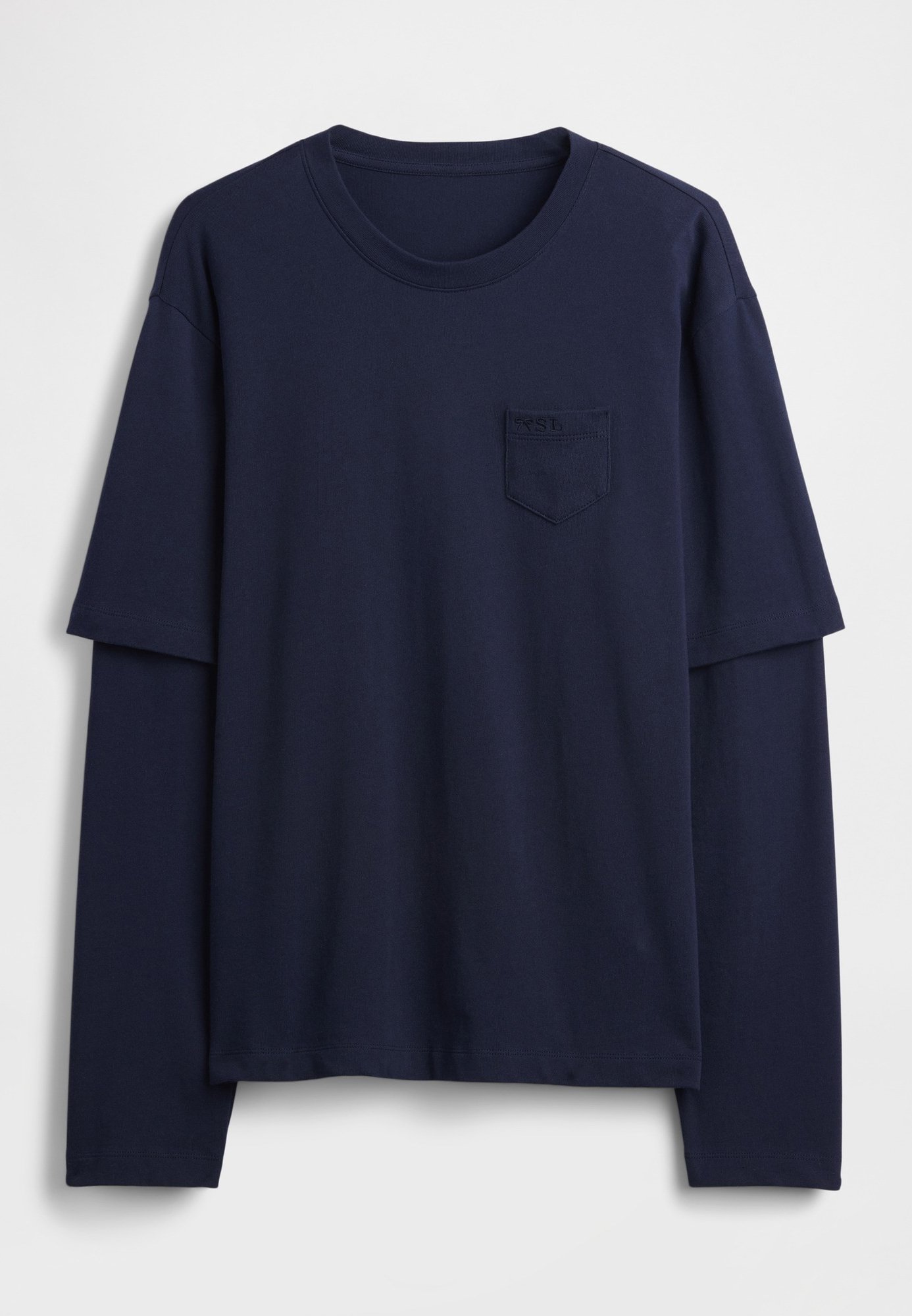 GAP GAP SANDY LIANG ADULT HEAVYWEIGHT ORGANIC COTTON LAYERED T
