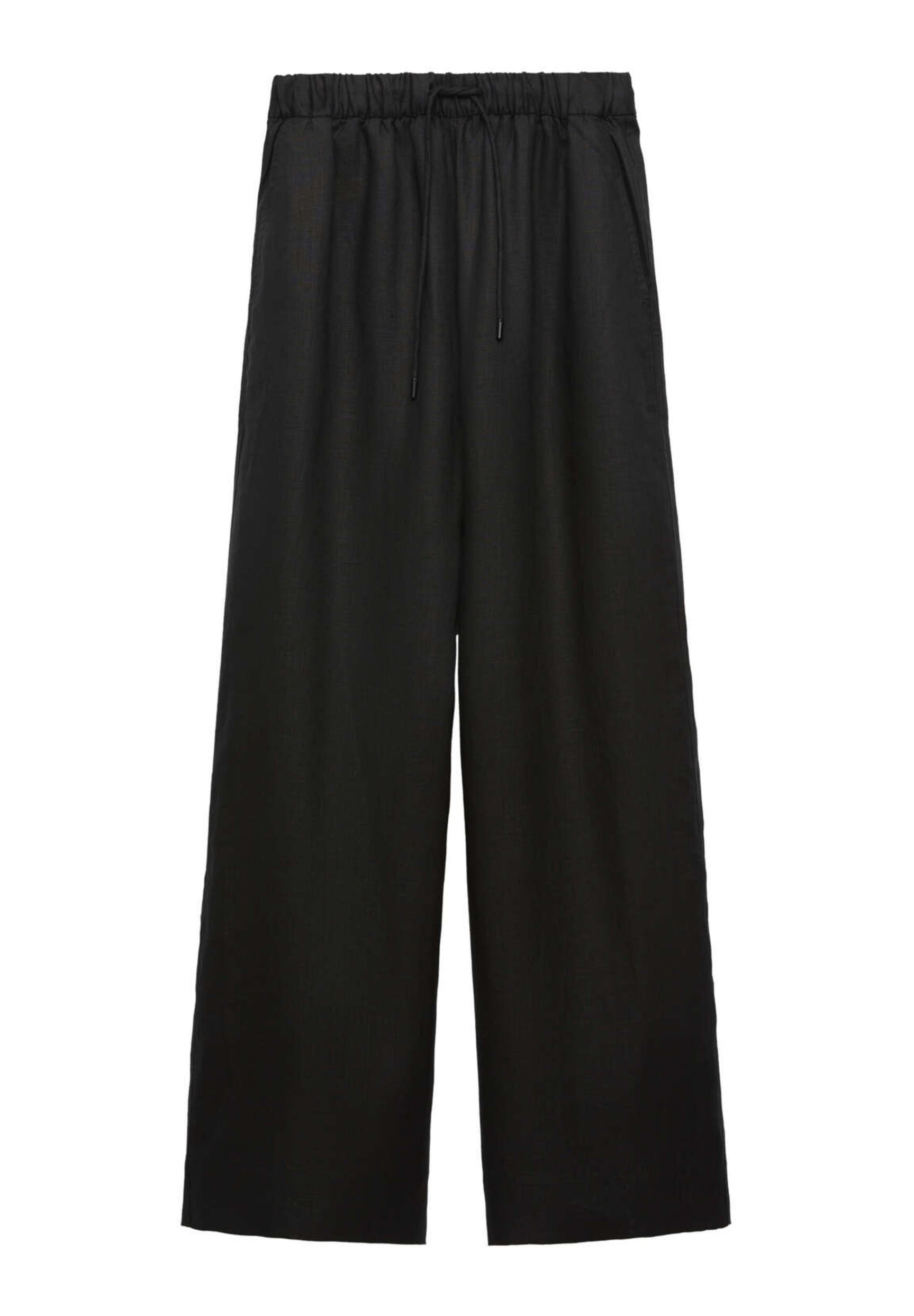 Wide black trousers
