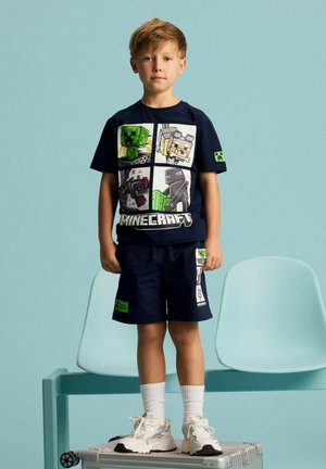Name it, SHORTS MINECRAFT - Trainingsbroek - navy blazer